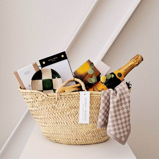 Celebrate Home + Veuve gift basket