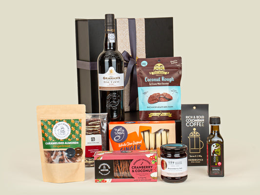 HARCOURTS TAWNY PORT AND TREATS GIFT BOX