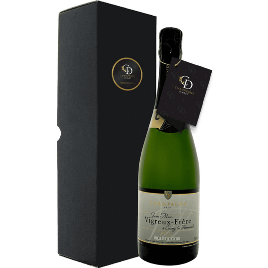 Jean-Marc Vigreux-Frere 1 x Gift Boxed Brut Reserve NV 750ml OR 1 x Gift Boxed Rose NV 750ml