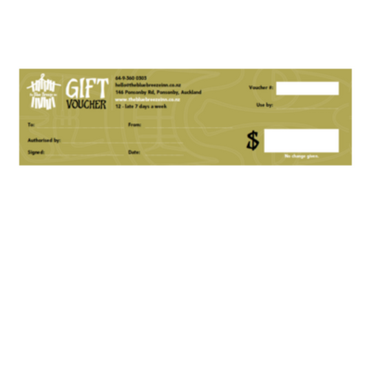 The Blue Breeze Inn restaurant voucher